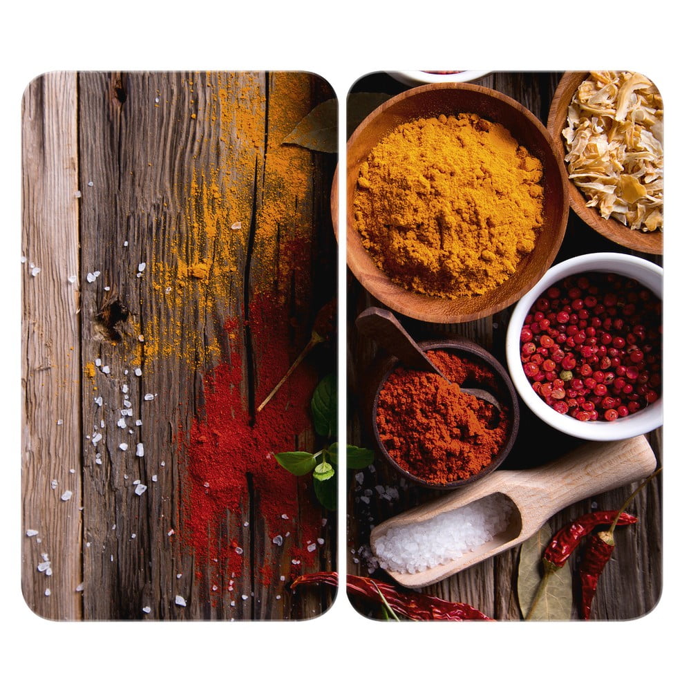Set di 2 cappe da cucina in vetro con, 52 x 30 cm Spice - Wenko | Coperture per piani cottura