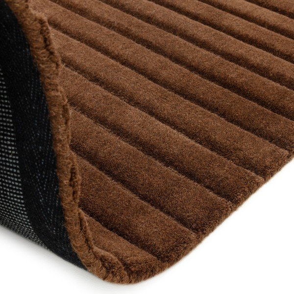Tappeto marrone scuro in lana tessuto a mano 160x230 cm – Asiatic Carpets-image-2
