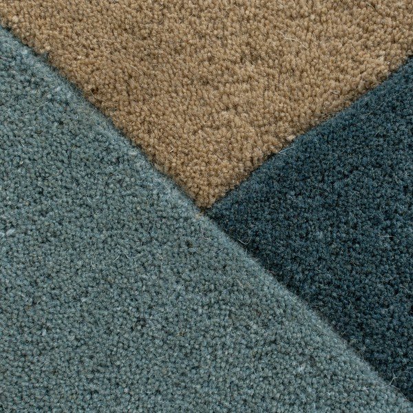 Tappeto in lana blu/beige 160x230 cm Arlo Harper - Flair Rugs-image-3
