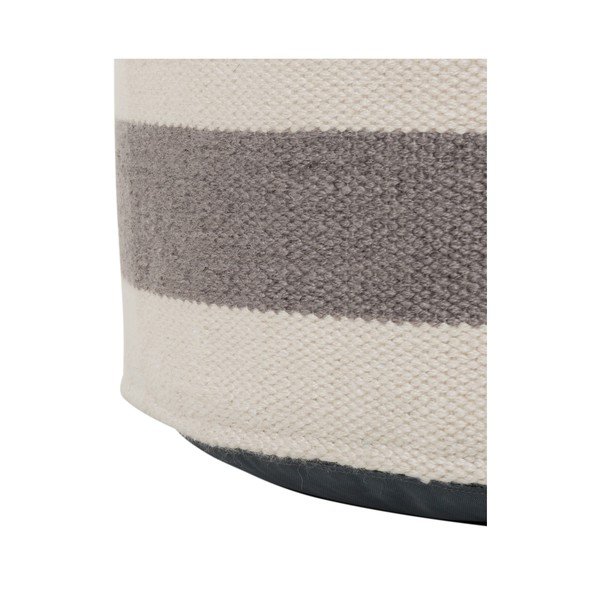 Pouf Kalaidu grigio e beige Lani - Westwing Collection-image-2