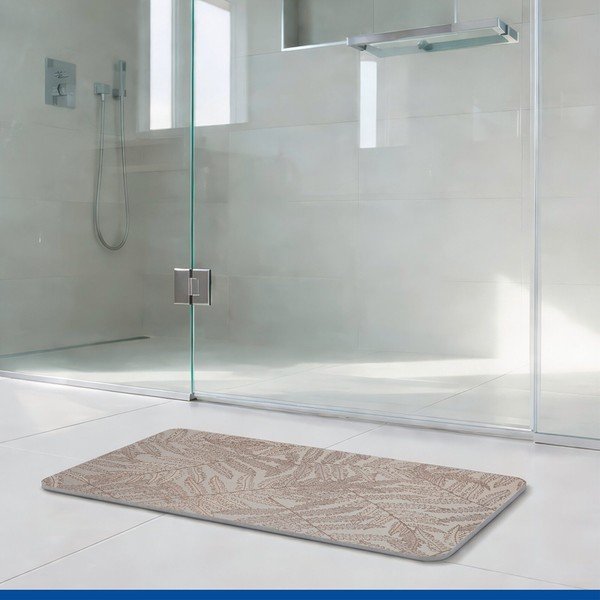 Tappetino per il bagno marrone chiaro in diatomite 39x60 cm Dafni – Wenko-image-1