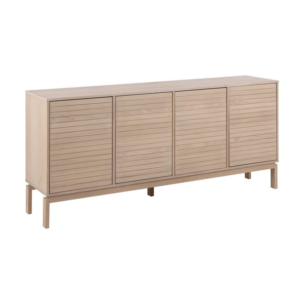 Cassettiera bassa in rovere decorato in colore naturale 180x80 cm Linley - Actona-image-2