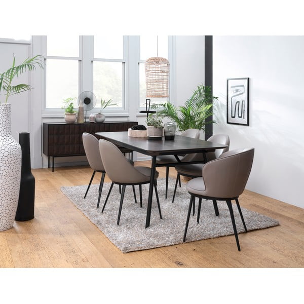 Sedia da pranzo beige Gain - Unique Furniture-image-1
