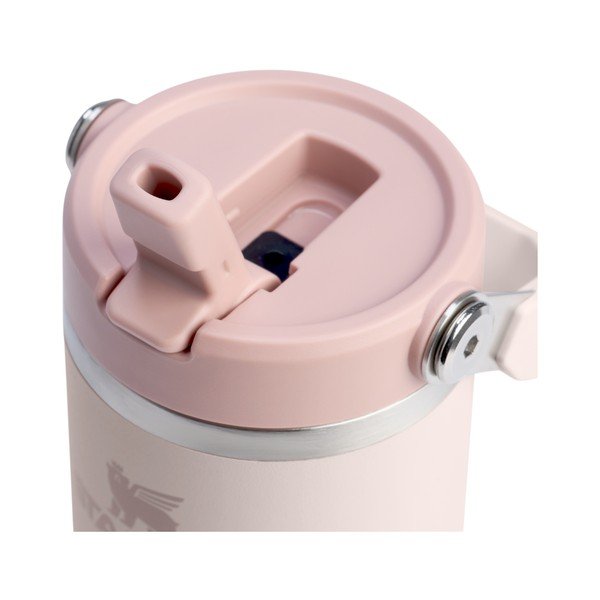 Borraccia termica rosa chiaro in acciaio inox 410 ml IceFlow™ Flip Straw 2.0 Tumbler Rose Quartz – Stanley-image-3