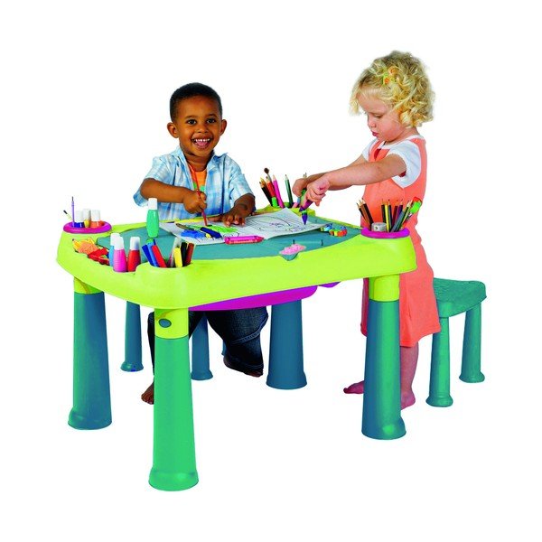 Set di tavolo da gioco per bambini e 2 sedie creative - Curver-image-2