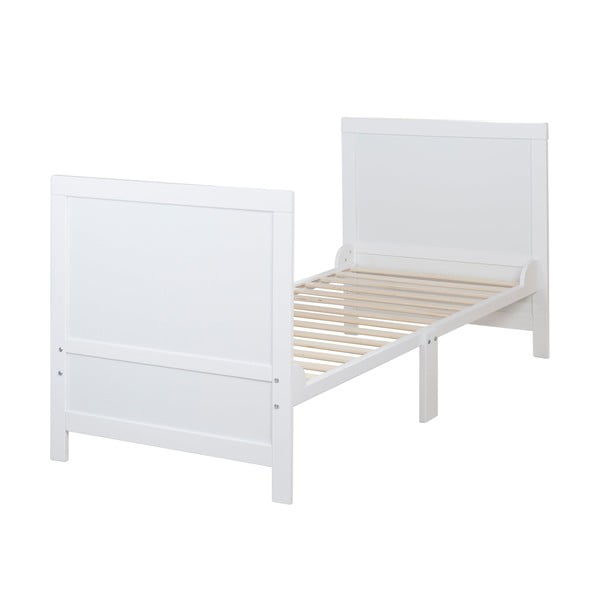 Lettino bianco con altezza regolabile 70x140 cm Easy Sleep – Roba-image-4