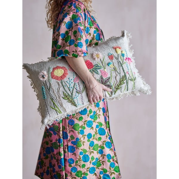 Cuscino decorativo in cotone 60x35 cm Tetti - Bloomingville-image-1