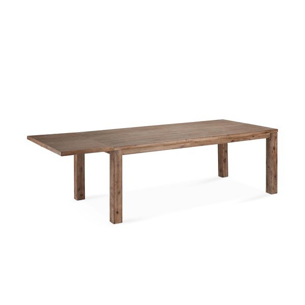 Piano supplementare per tavolo da pranzo in acacia massiccia 100x50 cm Alaska - Furnhouse-image-1