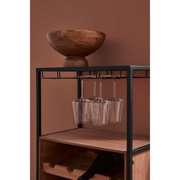 Cantinetta di colore naturale numero di bottiglie 12, 51x91x30 cm Isaac – Yes Everyday-image-1