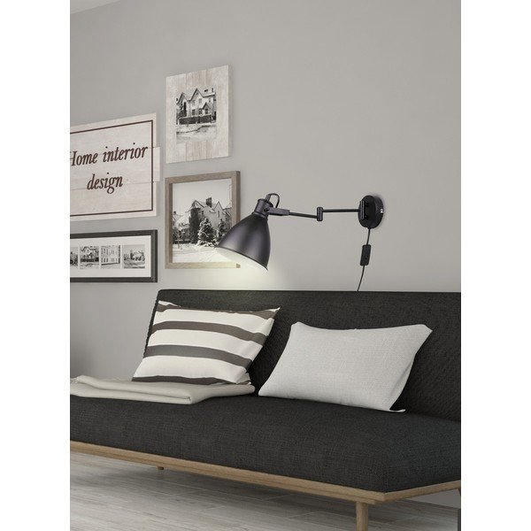 Lampada da parete in metallo nero Espera - Candellux Lighting-image-4