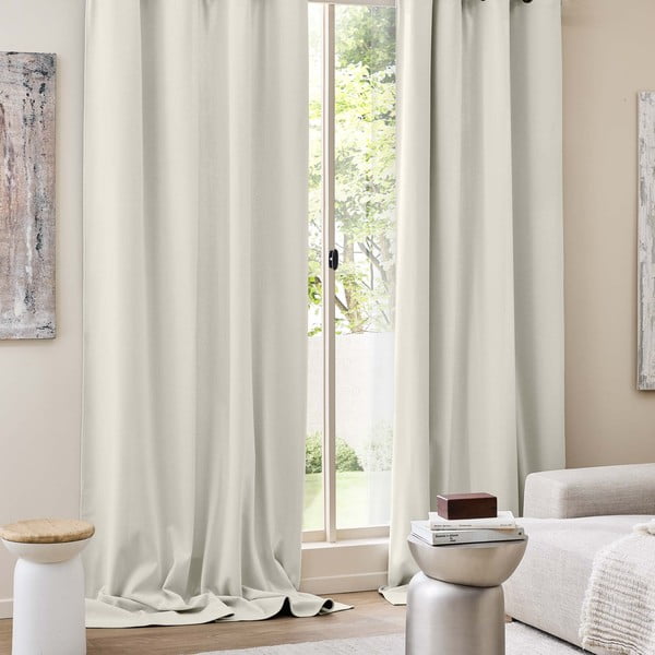 Tenda termoisolante beige in velluto a coste 140x260 cm Madison – douceur d'intérieur-image-3