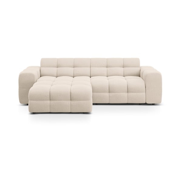 Divano angolare beige (con penisola a sinistra/con chaise lounge) Kendal – Micadoni 