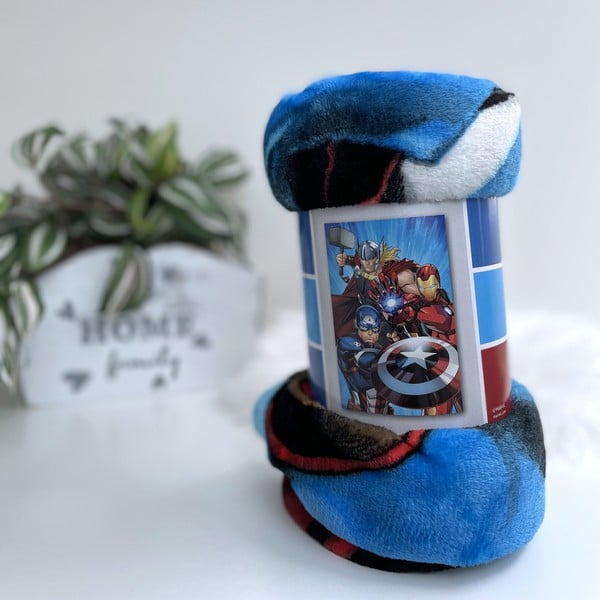 Coperta per neonati in microflanella 100x150 cm Avengers Heroes - Jerry Fabrics-image-1