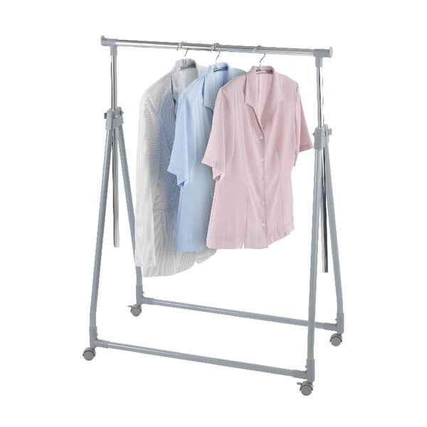 Appendiabiti telescopico/mobile in metallo grigio Foldable - Wenko-image-4