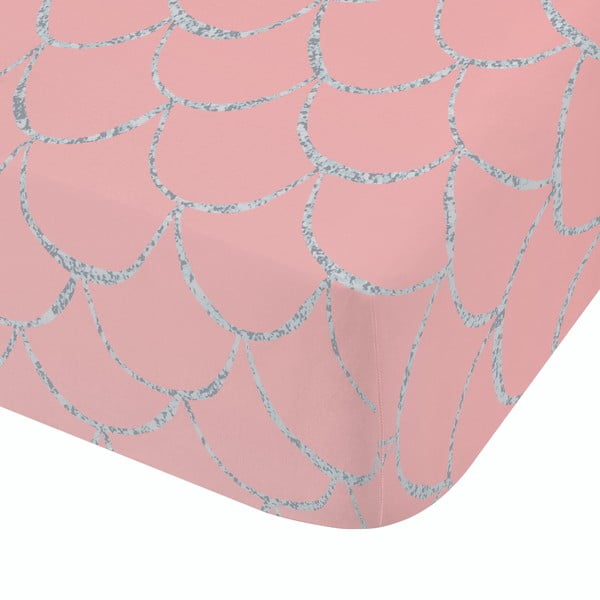 Lenzuolo con angoli per bambini rosa per letto singolo 90x190 cm Mermaid – Catherine Lansfield