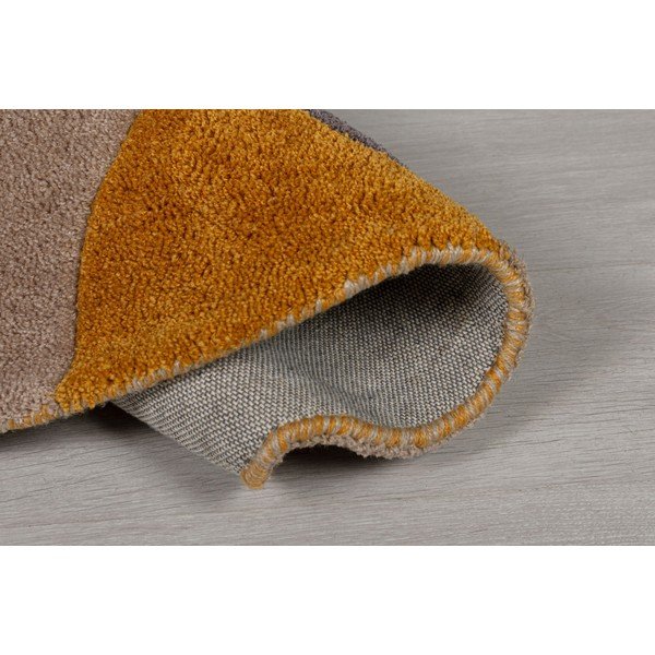 Tappeto giallo , ⌀ 135 cm Splinter - Flair Rugs-image-3