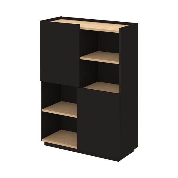 Libreria nera opaca 100x147 cm Nina - TemaHome-image-2