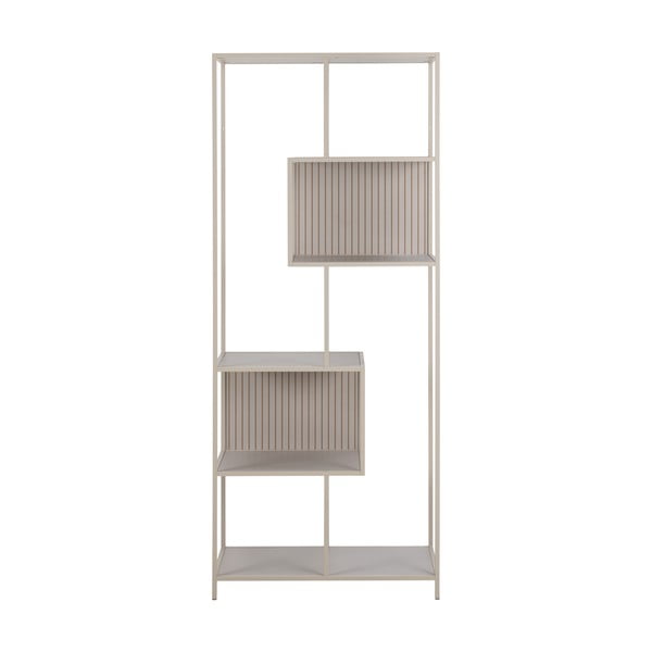 Libreria grigia 77x185x35 cm Seaford - Actona