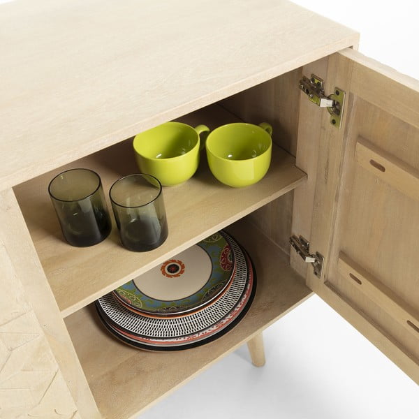 Cassettiera in legno di mango e acacia , 162 x 75 cm Sakoi - Kave Home-image-4