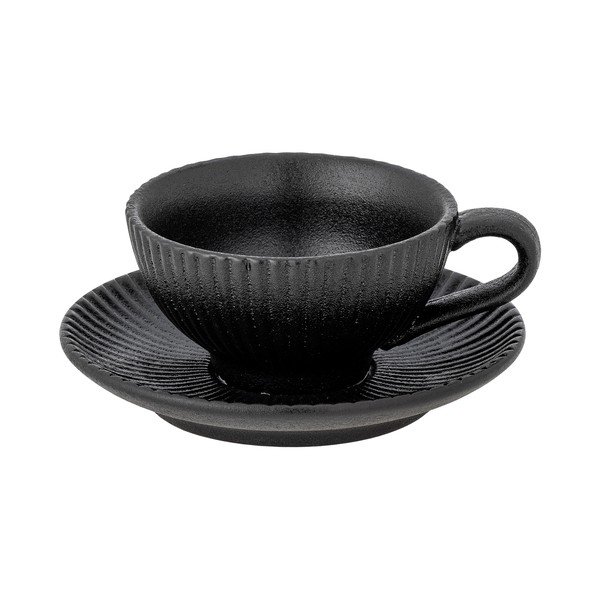 Tazzina per cappuccino nera in ceramica 200 ml Neri – Bloomingville-image-4