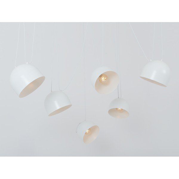 Lampada a sospensione bianca con paralume in metallo 250x250 cm Popo - CustomForm-image-2