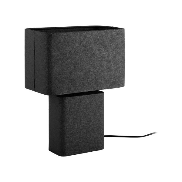 Lampada da tavolo nera in metallo (altezza totale 33 cm) Boaz Recto – Leitmotiv