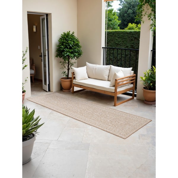 Passatoia da interno ed esterno beige/avorio 80x250 cm Duet Kona – NORTHRUGS-image-2