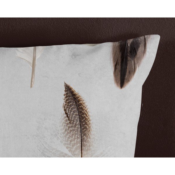 Biancheria da letto singola in cotone grigio e beige 140x200 cm - Good Morning-image-3