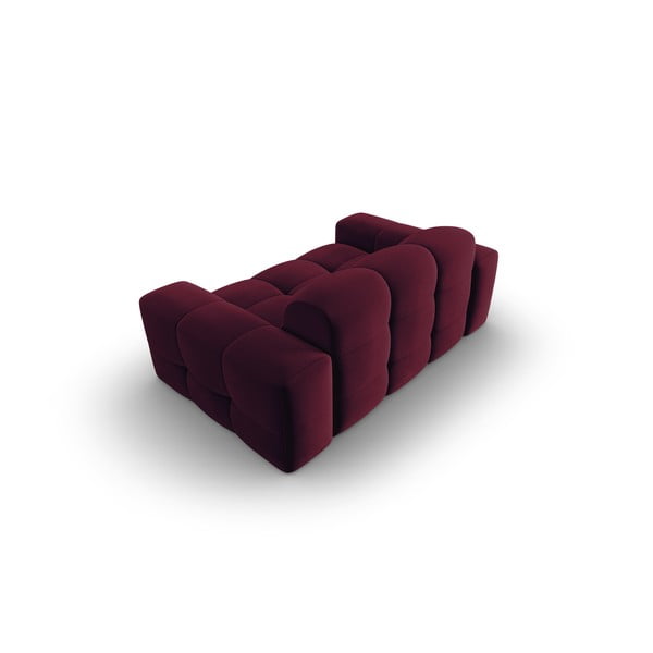 Divano in velluto bordeaux 156 cm Kendal - Micadoni Home-image-4