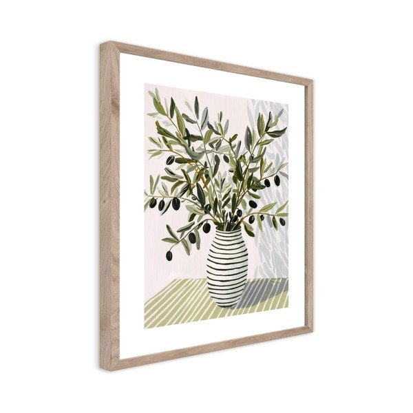 Dipinto stampato con cornice inclusa 40x50 cm Olive Bunch II – Styler-image-4