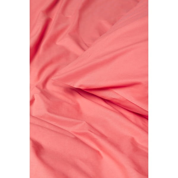 Lenzuola in cotone rosa corallo per letto matrimoniale, 200 x 220 cm - Bonami Selection-image-1
