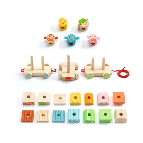 Treno di legno Farm Train - Djeco-image-2
