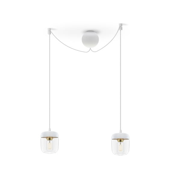 Cavo di sospensione doppio bianco per apparecchi Cannonball Cluster - UMAGE-image-2