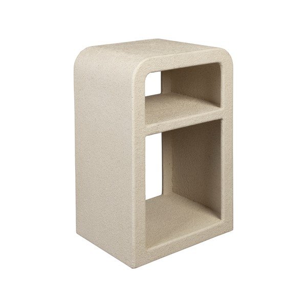 Comodino beige con ripiani Veda – Dutchbone-image-2
