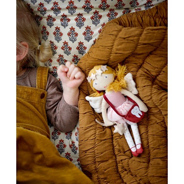 Coperta per neonato in cotone marrone 80x100 cm Baille - Bloomingville Mini-image-2