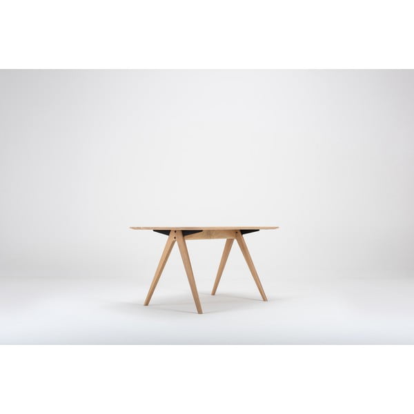 Tavolo da pranzo in legno di quercia, 140 x 90 cm Ava - Gazzda-image-4