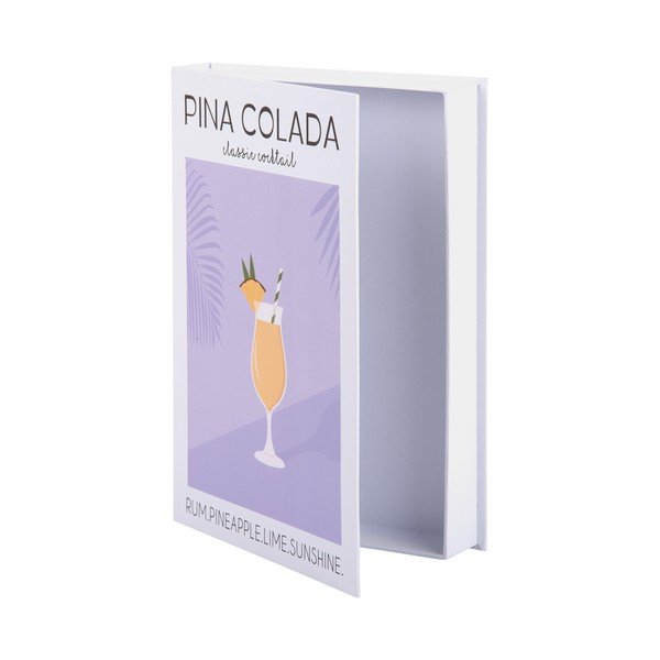 Scatola decorativa bianca/viola in carta 18x4x25 cm Pina Colada – PT LIVING