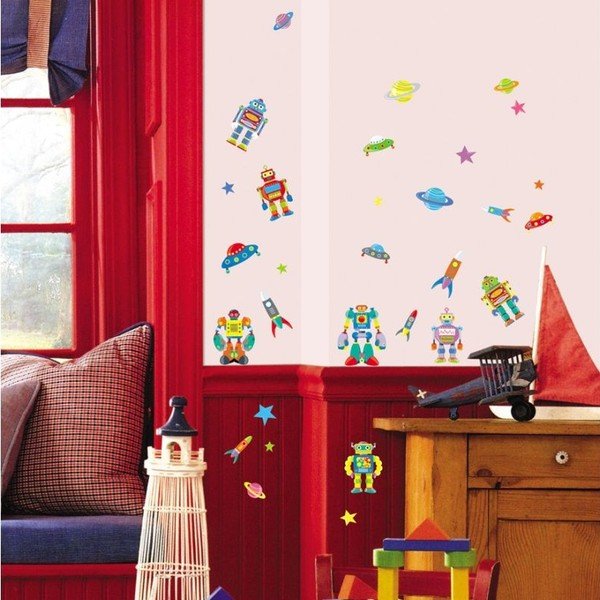 Adesivo murale Robot Kid - Ambiance