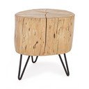 Sgabello di colore naturale in acacia massiccia Artur – Bizzotto