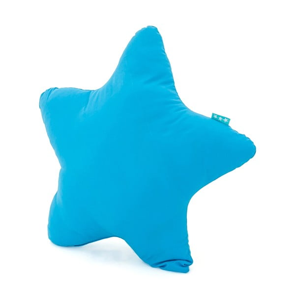 Cuscino in cotone turchese Basic Turchese, 50 x 50 cm Estrella - Happy Friday-image-1