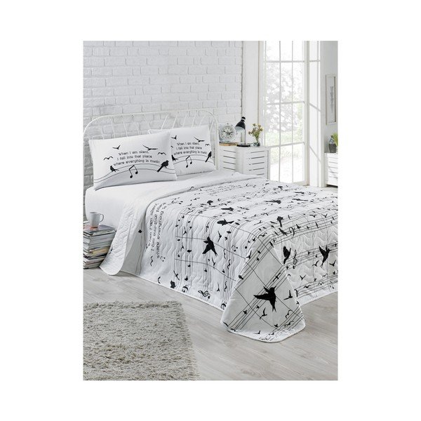 Copriletto matrimoniale trapuntato e 2 federe Kimberle, 200 x 220 cm Note - Mijolnir