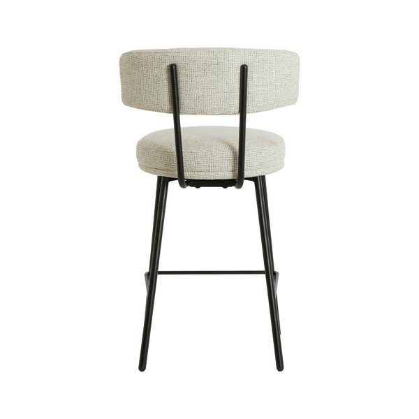 Sgabello da bar color crema imbottito Harvie – Light & Living-image-3