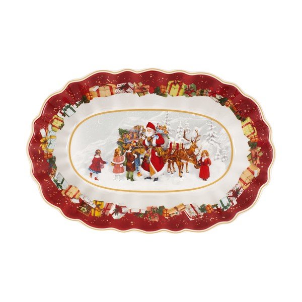 Piatto da portata in porcellana con motivo natalizio Villeroy & Boch, 30 x 19,8 cm - Villeroy&Boch
