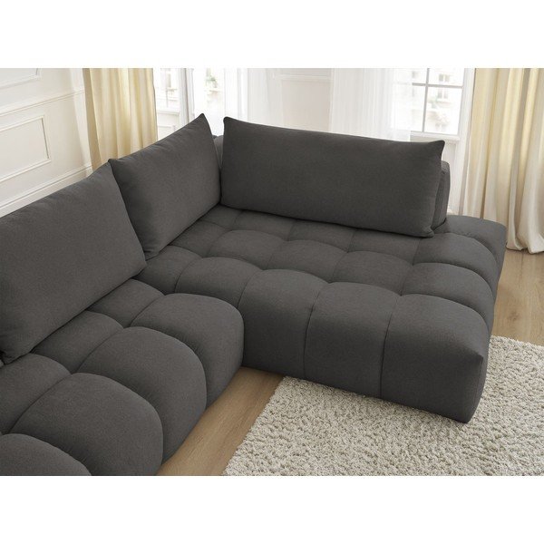 Divano angolare grigio scuro Everest - Bobochic Paris-image-4