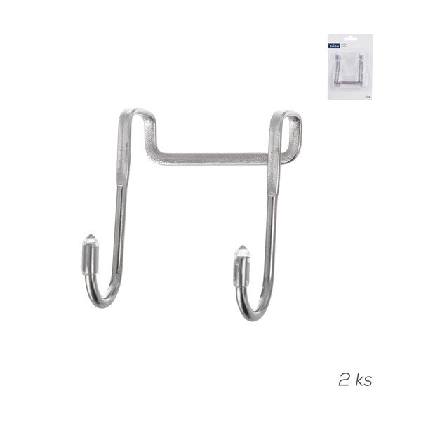 Set di ganci da appendere argentati in acciaio inox 2 pz – Orion-image-4