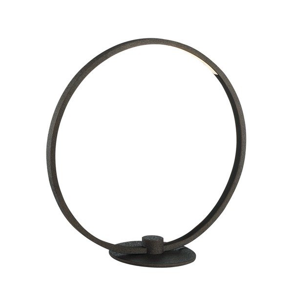 Lampada da tavolo ovale nera con cornice - SULION