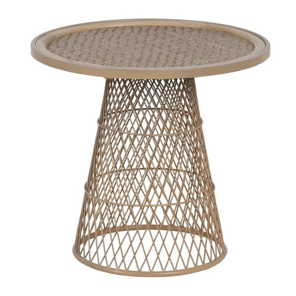 Tavolino rotondo in rattan ø 55 cm - Ixia