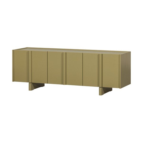 Mobile TV verde in pino massiccio 152x53x46 cm Basu – WOOOD-image-3