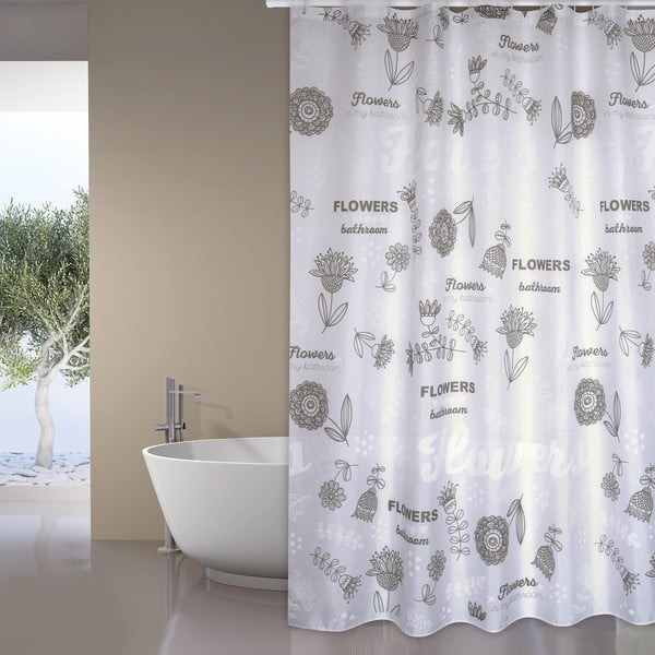 Tenda per doccia 180x200 cm Flowers – MSV-image-1