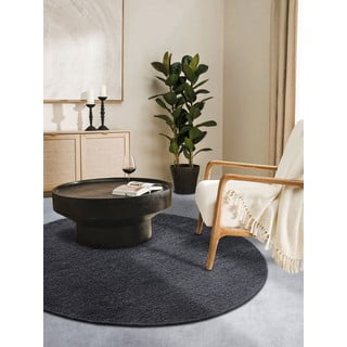 Tappeto rotondo grigio scuro in lana tessuto a mano ø 160 cm Francois - Villeroy&Boch